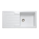 Rangemaster St. Austell Inset Mount Single Bowl Kitchen Sink For 600mm Cabinet in Granite White 56557740