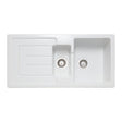 Rangemaster St. Austell White One and Half Bowl Kitchen Sink For 600mm Cabinet in Granite 56557750