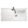 Rangemaster Topaz Compact Inset Mount Arctic white Single Bowl Kitchen Sink For 600mm Cabinet in Granite 57902721