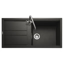 Rangemaster Topaz Compact Inset Mount Charcoal Single Bowl Kitchen Sink For 600mm Cabinet in Granite 57902021