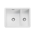 Rangemaster Undermount One And Half Bowl Kitchen Sink For 600mm Cabinet in Ceramic White 56563731