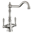 Rangemaster Waverly Mixer Tap With Dual Lever English Polished Nickel 56958752
