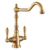 Rangemaster Waverly Mixer Tap with Dual Lever Antique Brass