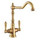 Rangemaster Waverly Mixer Tap with Dual Lever Antique Brass