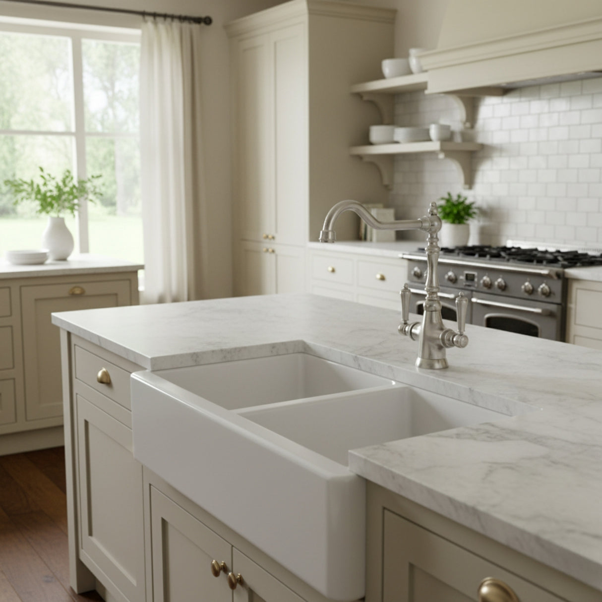 Rangemaster Waverly Mixer Tap with Dual Lever Chrome Life Style