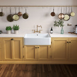 Rangemaster Waverly Traditional Bridge Tap Antique Brass in Stainless Steel Life Style