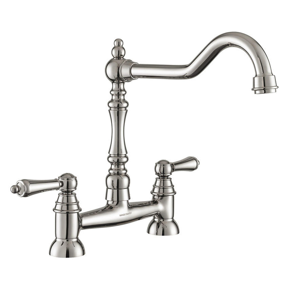 Rangemaster Waverly Traditional Bridge Tap Polished nickel in Stainless steel 56958742