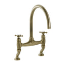 Bidbury & Co. Sherborne Bridge Kitchen Mixer Tap with Classic Crosshead Handles & Regal Design