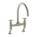Bidbury & Co. Sherborne Bridge Kitchen Mixer Tap with Classic Crosshead Handles & Regal Design