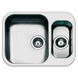 Smeg Alba Undermount One and Half Bowl Kitchen Sink For 600mm Cabinet in Stainless Steel Brushed