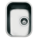 Smeg Alba Undermount Single Bowl Kitchen Sink for 400 mm Cabinet in Stainless Steel Brushed