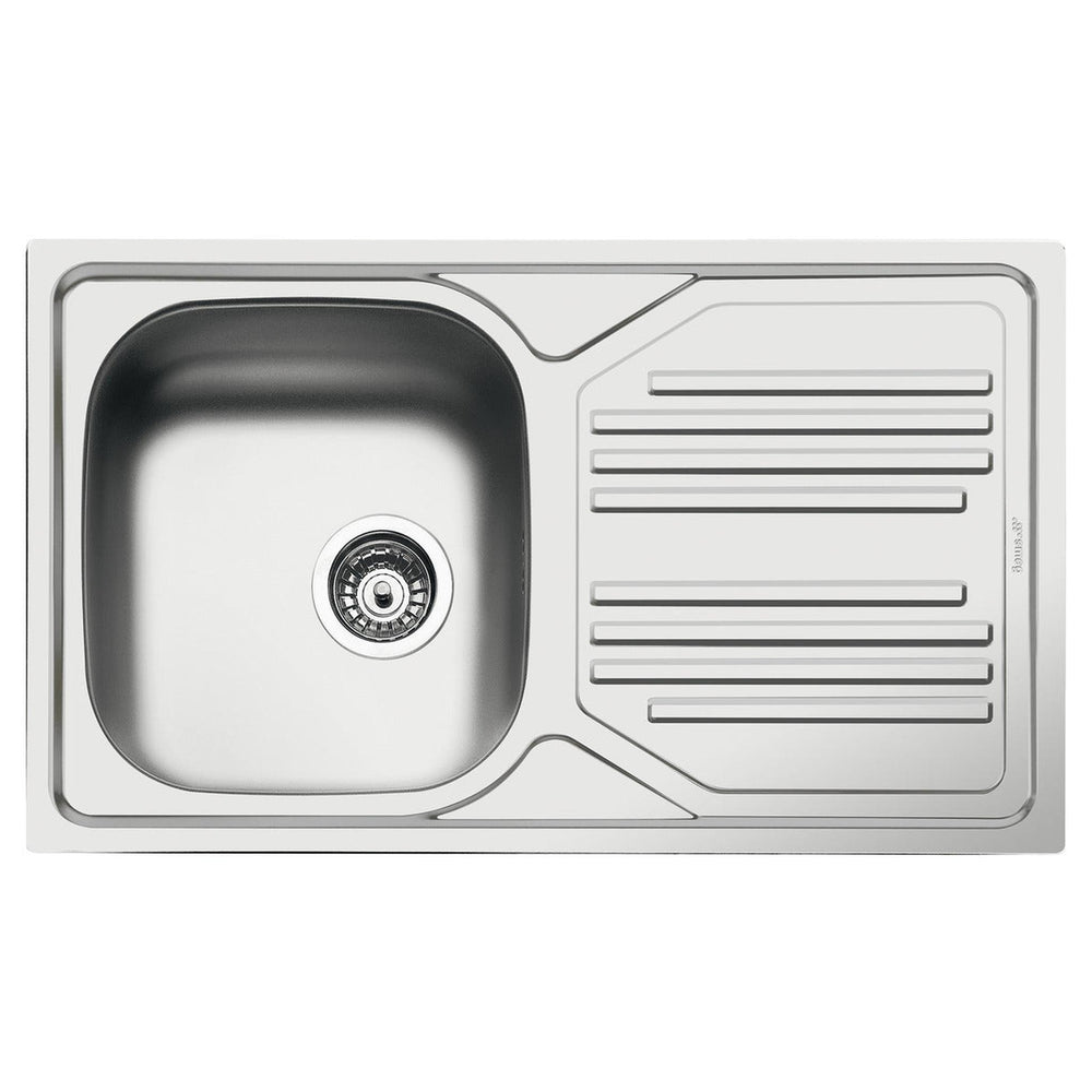 Smeg Inset Mount Single Bowl Kitchen Sink For 450 mm Cabinet in Stainless Steel Polished 56797610