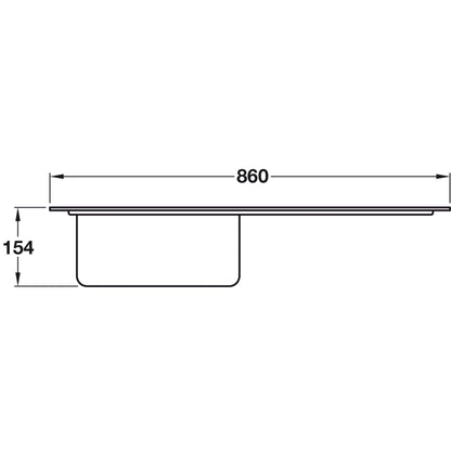 Smeg Inset mount One And Half Bowl Kitchen Sink For 600 mm Cabinet In Stainless Steel Polished 56797620 Dimension 