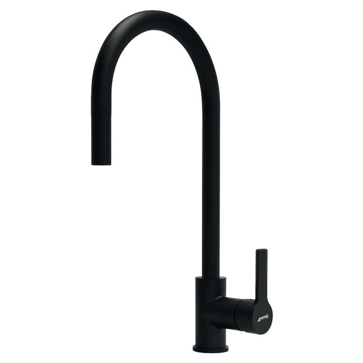 Smeg MID2N Kitchen Mixer Tap in Black with Single Jet Stream & Modern ...