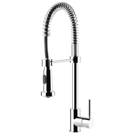 Smeg MID9CR Pull Out Single Lever Mixer Kitchen Tap in Chrome