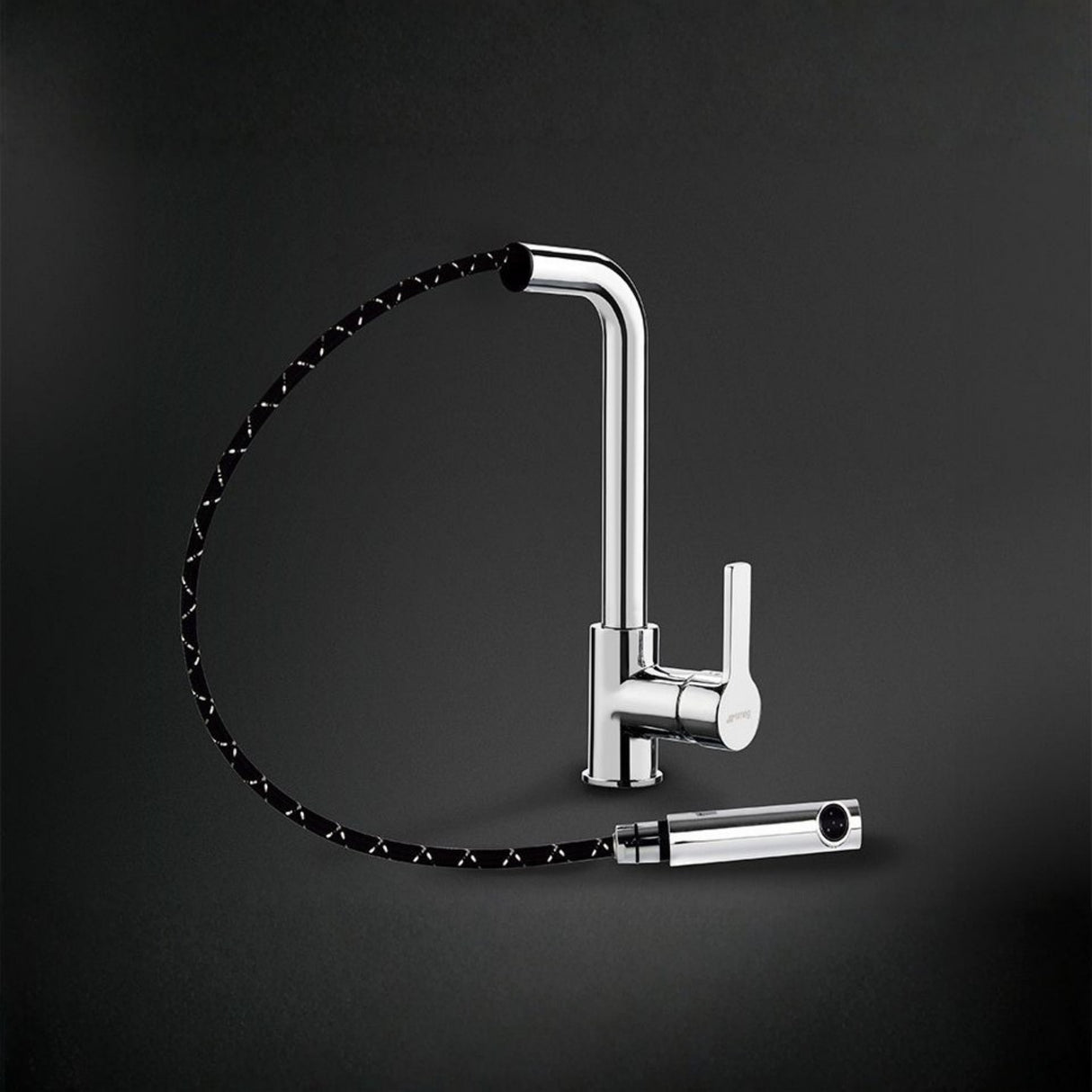 Smeg MID9CR Pull Out Single Lever Mixer Kitchen Tap in Chrome