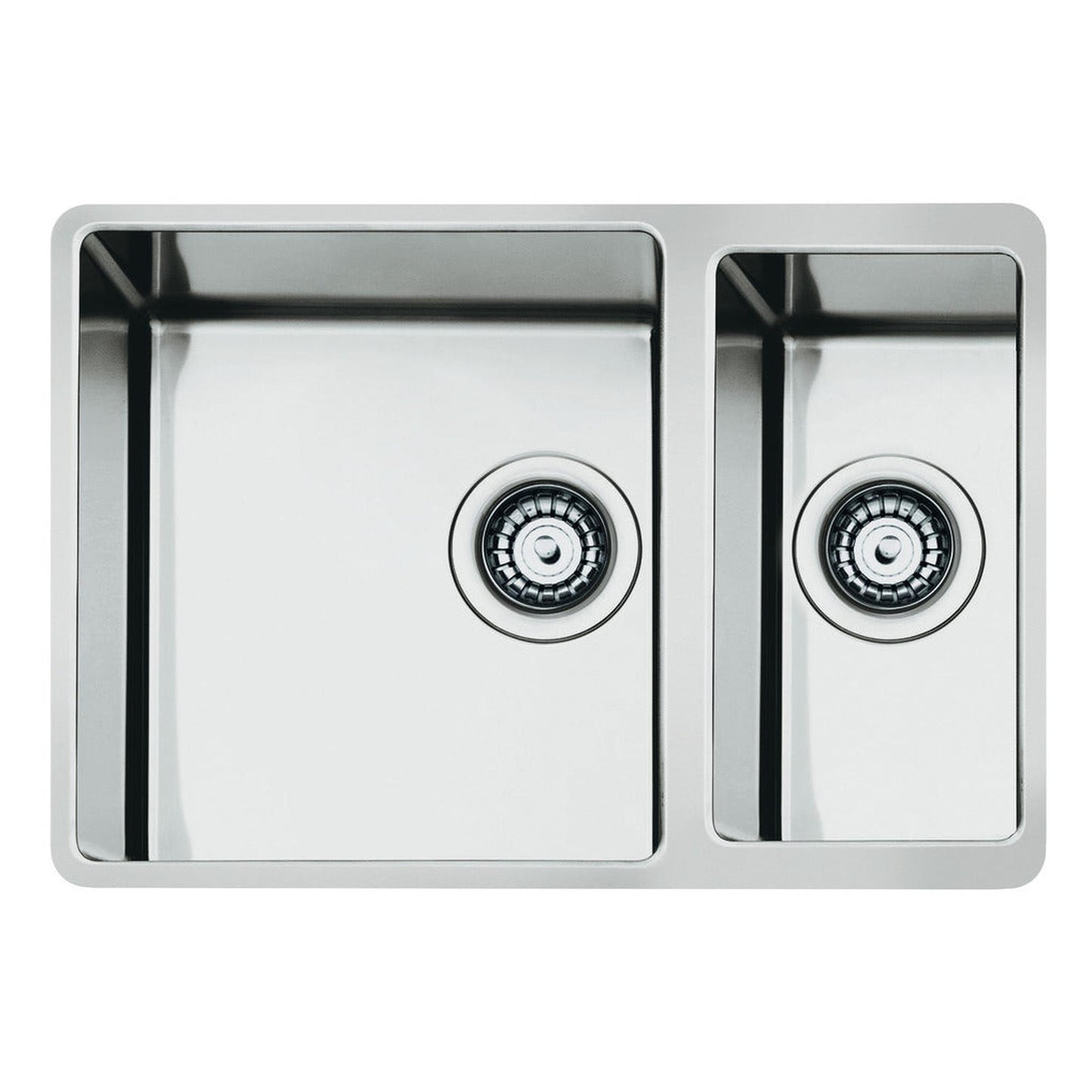 Smeg Mira Undermount One and three-quarters Bowl Kitchen Sink For 600 mm Cabinet In Stainless Steel Brushed 56797470