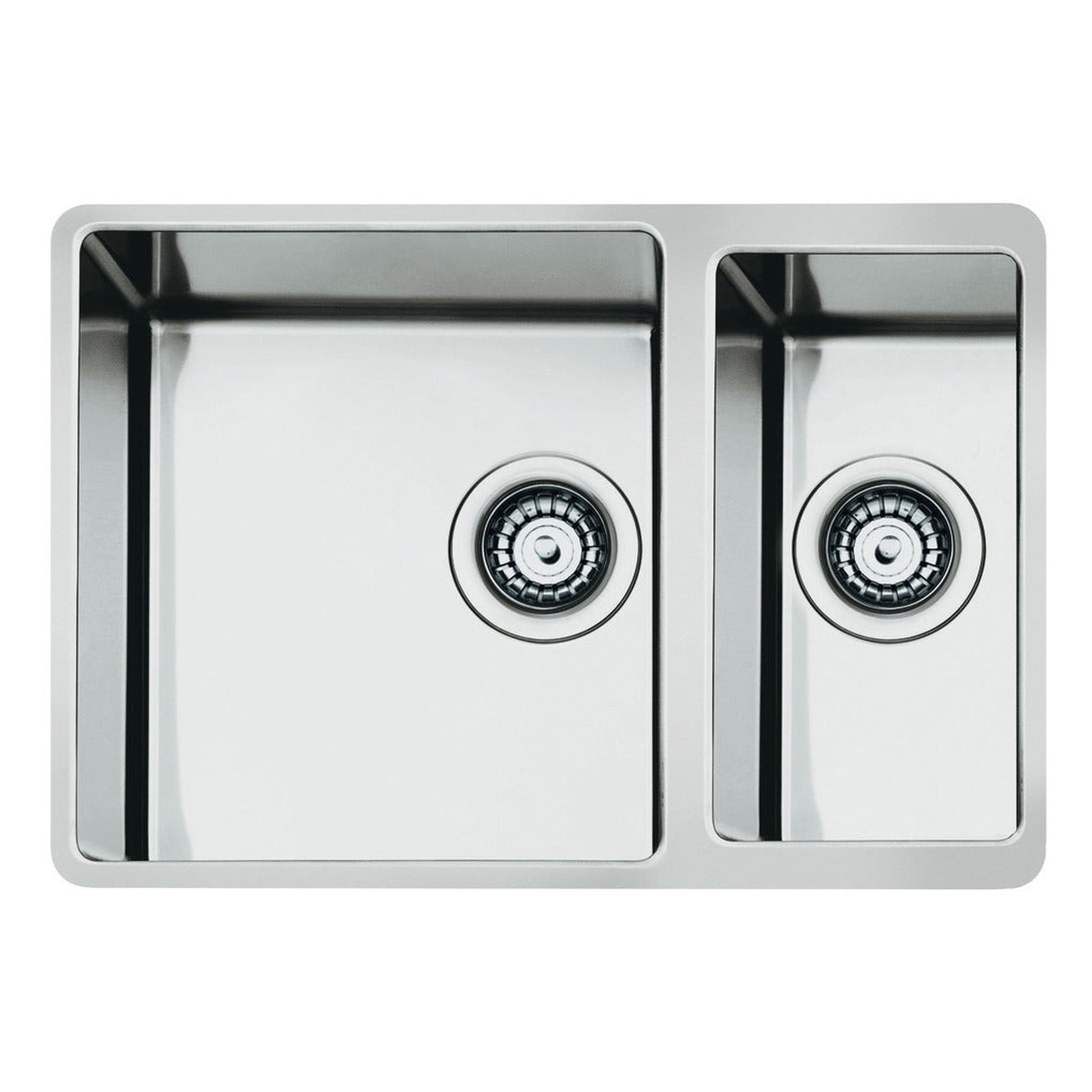 Smeg Mira Undermount One and three-quarters Bowl Kitchen Sink For 600 mm Cabinet In Stainless Steel Brushed 56797470