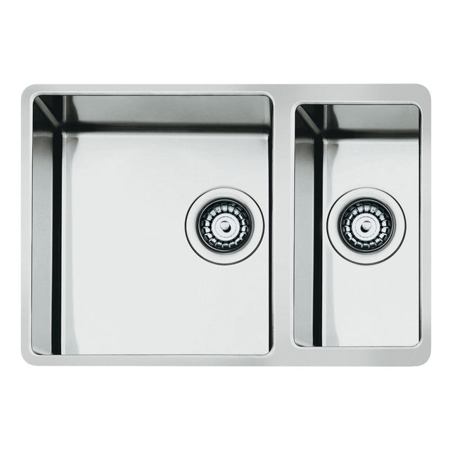 Smeg Mira Undermount One and three-quarters Bowl Kitchen Sink For 600 mm Cabinet In Stainless Steel Brushed 56797470