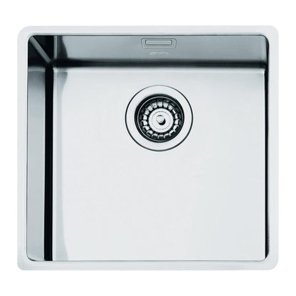 Smeg Mira Undermount Single Bowl Kitchen Sink For 600 mm Cabinet In Stainless Steel Brushed 56797590