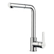 Smeg Miro Pull Out Spray Mixer Tap  With Single Lever In Polished Chrome 56982270