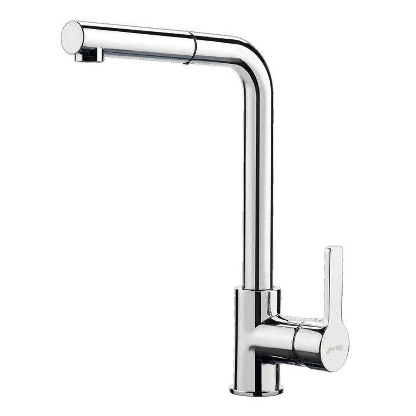 Smeg Miro Pull Out Spray Mixer Tap  With Single Lever In Polished Chrome 56982270