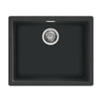 Smeg Quadra  Undermount Inset Mount Single Bowl Composite Kitchen Sink For 600mm Cabinet in Stainless Steel Black 56798370