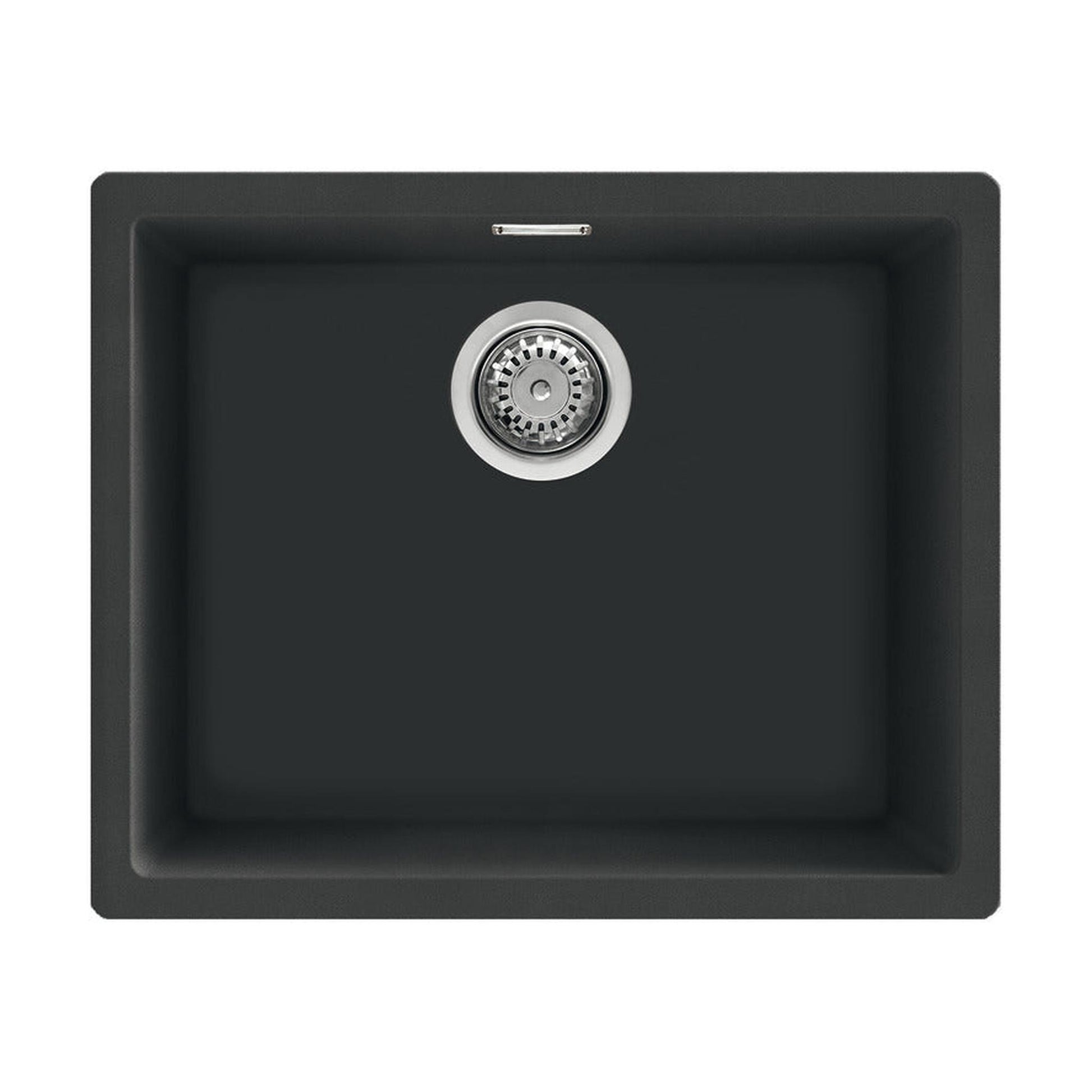 Smeg Quadra  Undermount Inset Mount Single Bowl Composite Kitchen Sink For 600mm Cabinet in Stainless Steel Black 56798370