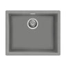 Smeg Quadra  Undermount Inset Mount Single Bowl Composite Kitchen Sink For 600mm Cabinet in Stainless Steel Cement 56798670