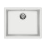 Smeg Quadra Undermount Inset Mount Single Bowl Composite Kitchen Sink For 600mm Cabinet in Stainless Steel White