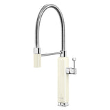 Smeg Semi-Professional Kitchen Mixer Tap with Pull Out Spray & Iconic Retro Design in Cream