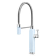 Smeg Semi-Professional Kitchen Mixer Tap with Pull Out Spray & Iconic Retro Design in Pale Blue