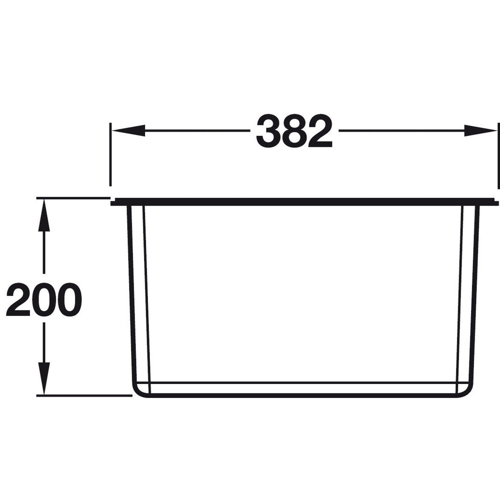 Smeg Undermount Single Bowl Kitchen Sink For 450 mm Cabinet In Stainless Steel 56797680 Dimension 