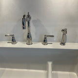 Bidbury & Co. Stockwell Kitchen Tap & Pull Out Spray with Ornate Lever Handles & Charming Traditional Aesthetic
