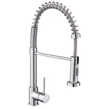 Rangemaster Pro Spray Single Lever Kitchen Mixer Tap with Pull Out Spray — Chrome