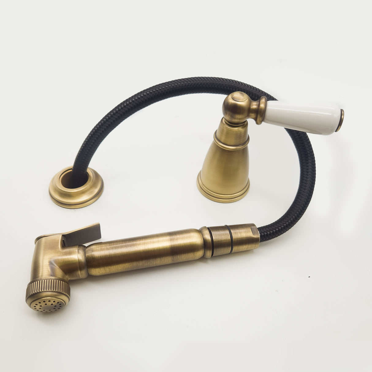 Bidbury & Co. Taynton Independent Pull Out Spray With Porcelain Lever Handle