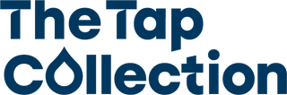The Tap Collection Logo in Blue with Transparent Background