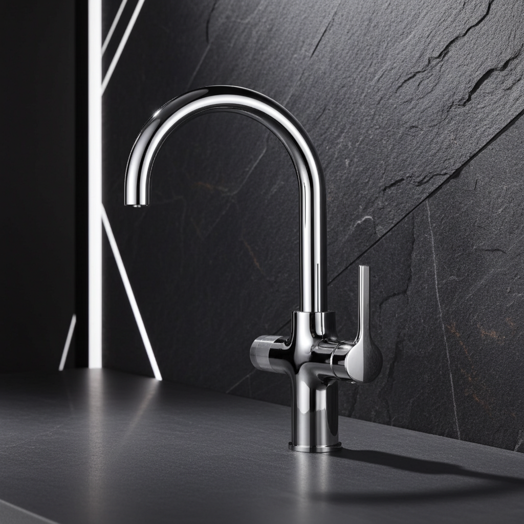 Triflow Concepts 4 in 1 Hybrid Pro Boiling Water Kitchen Tap with LED Touch Control & Cutting-Edge Design