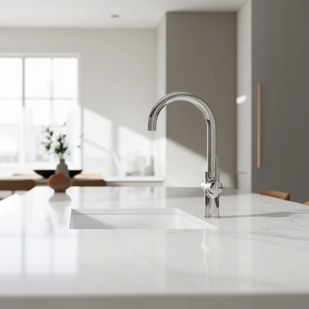 Triflow Concepts 4 in 1 Hybrid Pro Boiling Water Kitchen Tap with LED Touch Control & Cutting-Edge Design