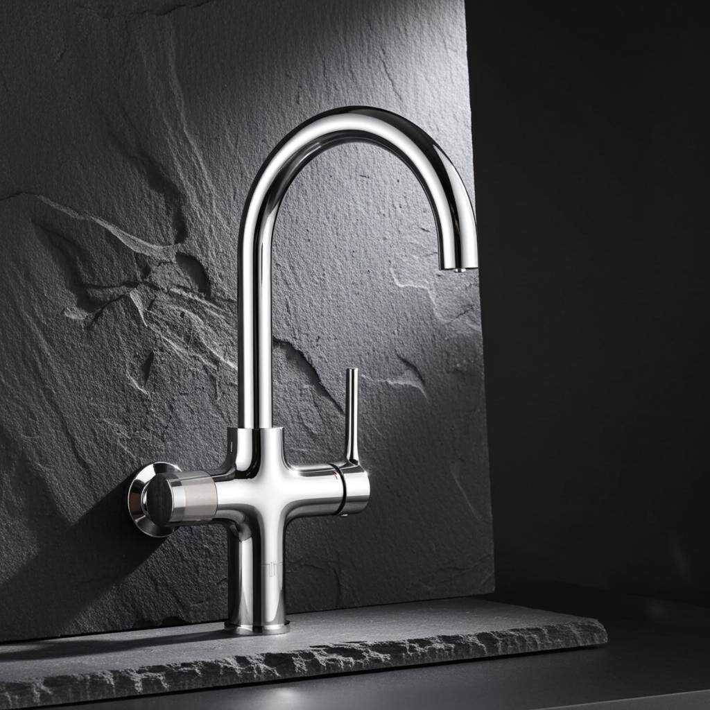 Triflow Concepts 4 in 1 Hybrid Pro Boiling Water Kitchen Tap with LED Touch Control & Cutting-Edge Design