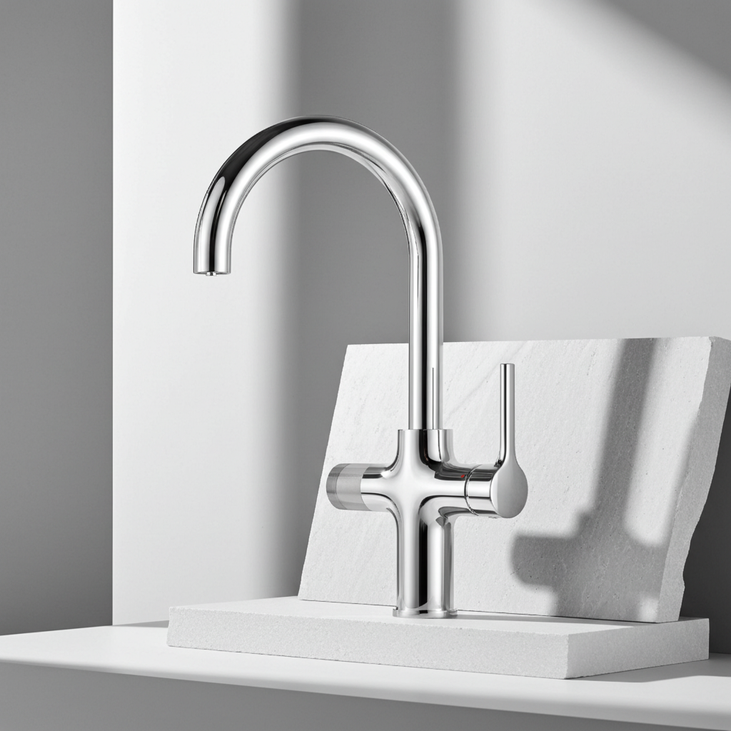 Triflow Concepts 4 in 1 Hybrid Pro Boiling Water Kitchen Tap with LED Touch Control & Cutting-Edge Design