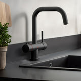Triflow Concepts 3 in 1 Instant Boiling Water Kitchen Tap with Safety Lock Black Life Style