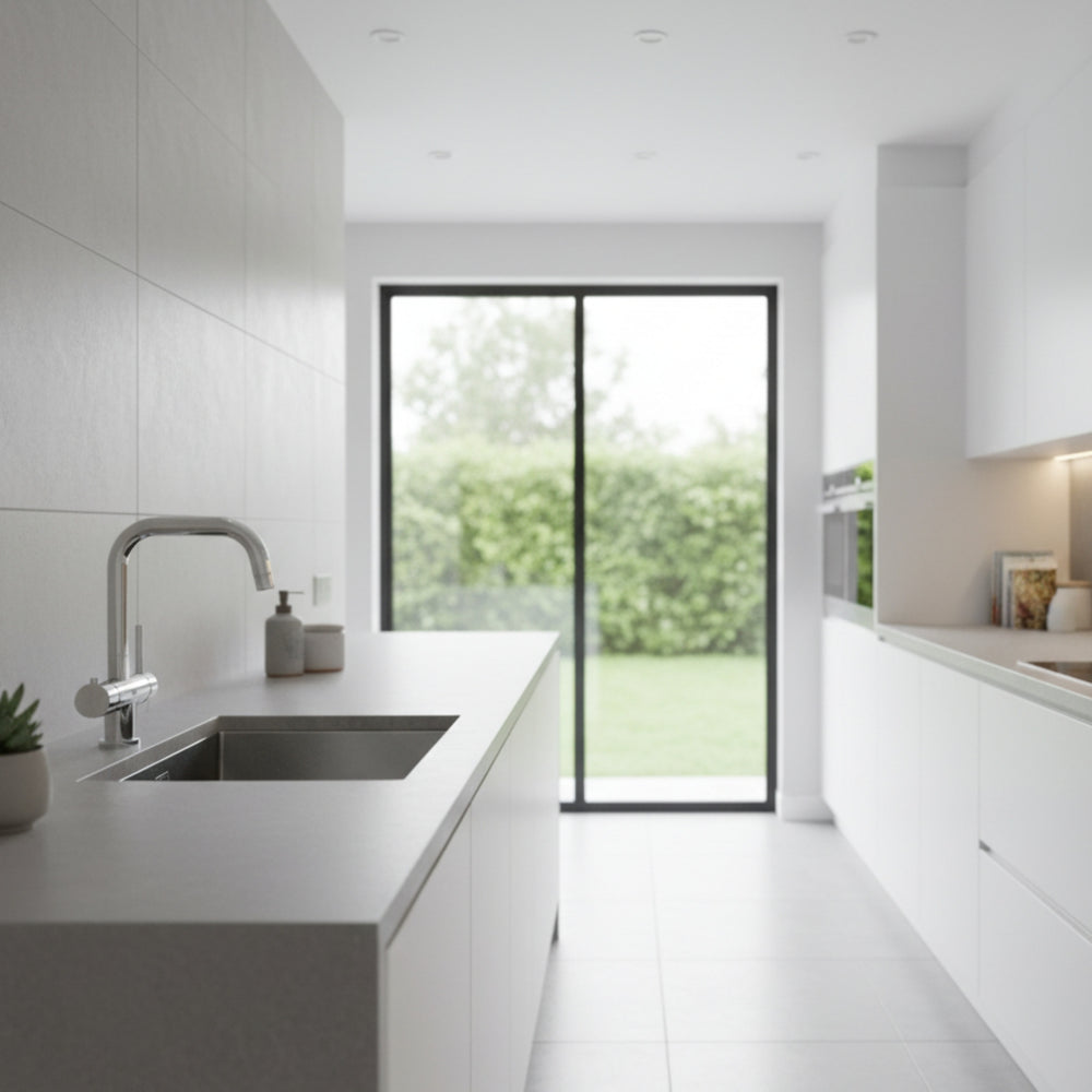 Triflow Concepts 3 in 1 Instant Boiling Water Kitchen Tap with Safety Lock Chrome Life Style