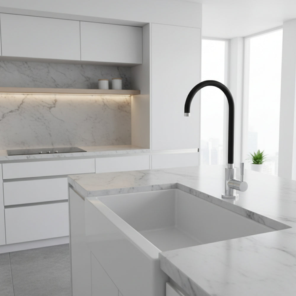 Triflow Concepts Mini Filter Kitchen Tap with Single Lever Black Life Style