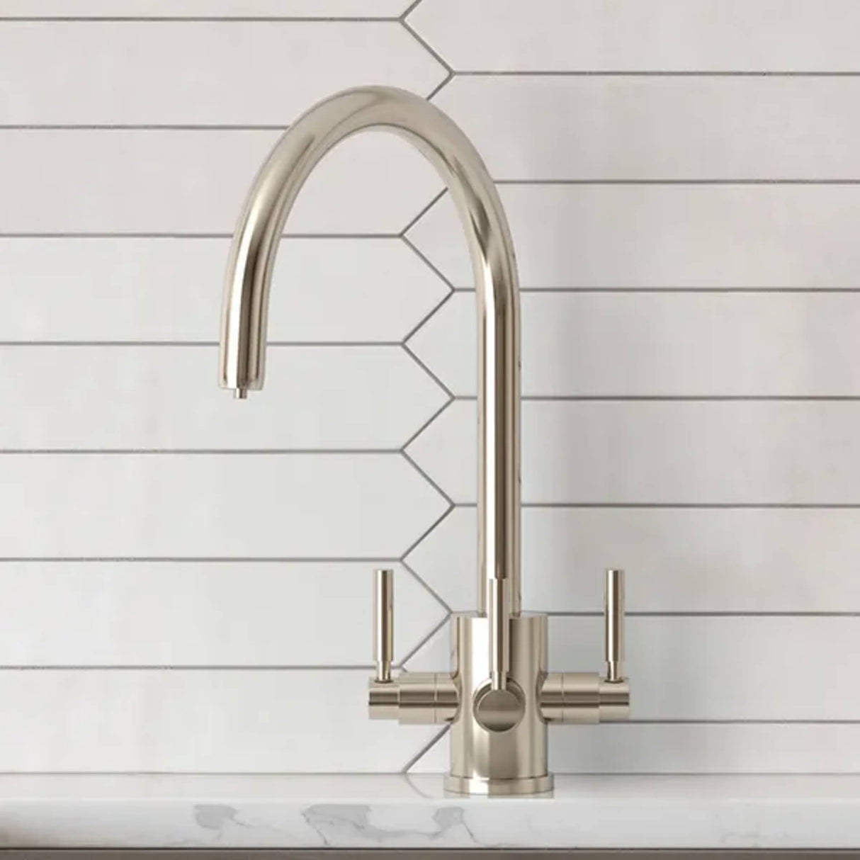 Triflow Concepts Original Churchill Filtered Tap Nickel TF-KT33C-NI Lifestyle