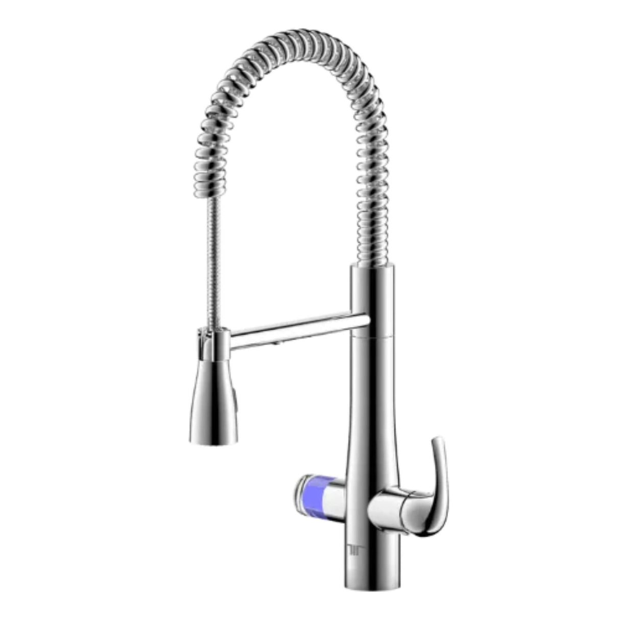 Triflow 4 in 1 Hybrid Flex C Pull Out Boiling Water Kitchen Tap in Chrome with LED Touch Control & Industrial Modern Design