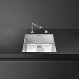 Smeg Quadra Undermount Single Bowl Stainless Steel Kitchen Sink VSTQ50-2