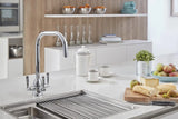 Triflow Concepts Whitehall U Spout Filtered Kitchen Tap with Triple Lever Control and Classic Modern Design