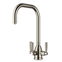 Triflow Concepts Whitehall U Spout Filtered Kitchen Tap with Triple Lever Control and Classic Modern Design