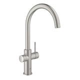 Grohe Red Duo Instant Boiling Water Kitchen Mixer Tap with 3 Litre Boiler & CoolTouch Technology